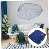 Kisangel Decorative Wall Hanging Fishing Net Mediterranean Cotton Photo Props