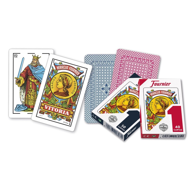 Fournier 1-50 Spanish Playing Cards (Red)
