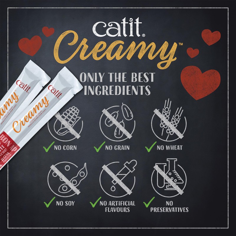 Catit Creamy Lickable Treats Variety Multipack 15 Pack