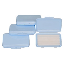 Braces Wax Box of 4 4 x 5 Bars with Flavour - High Quality Wax for Braces Carriers - Tooth Wax Protective Wax - Mint Flavour