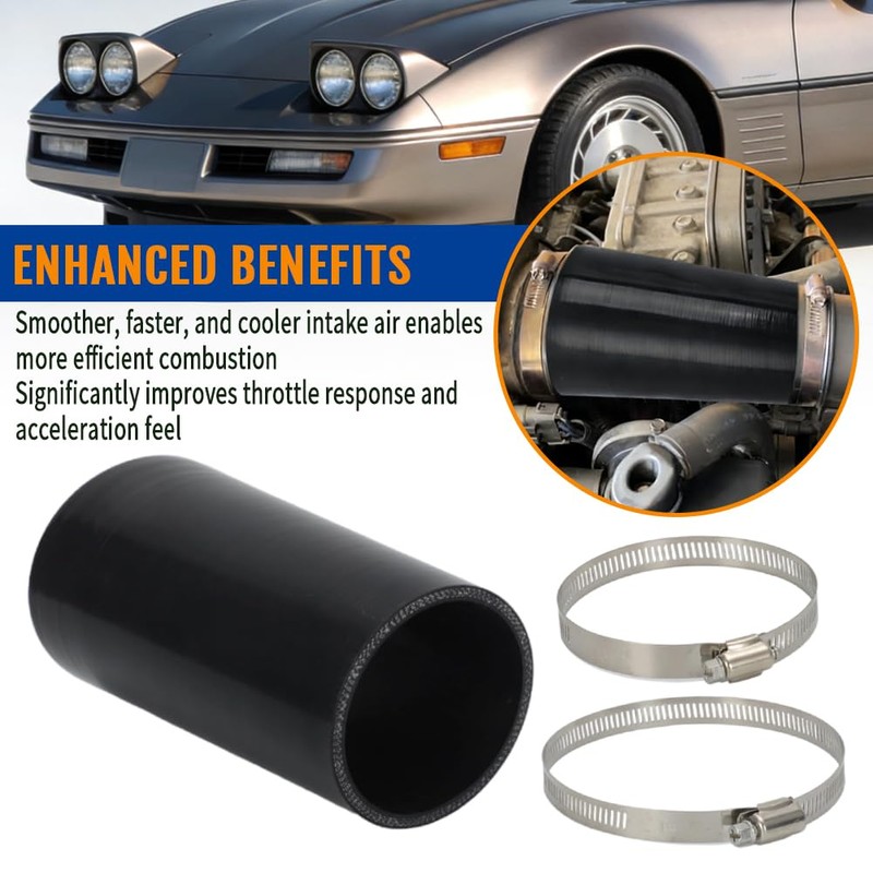 WIKIBB Air Intake Hose for 1985-1989 Chevy Corvette C4 Smooth