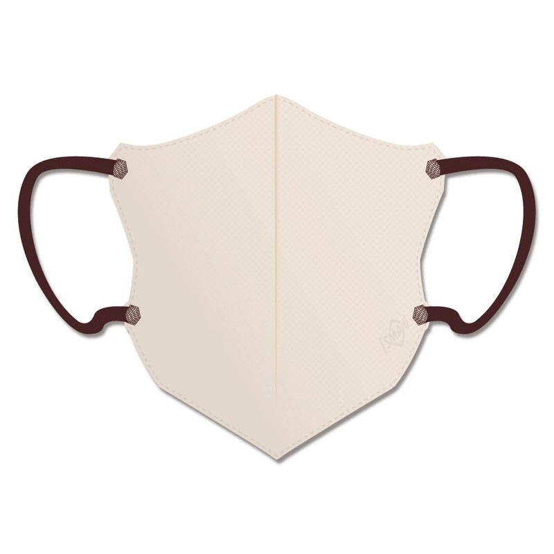 Advanced 3D Non-woven Fabric Mask, Light Weight Color Loop, Beige
