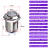 10 Pcs Waterproof Push Button Momentary Stainless Steel Push Button