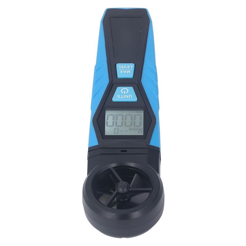 Handheld Anemometer 180° Fan Rotation LCD Digital Display Temperature Humidity