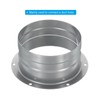 PATIKIL 4 Inch Duct Connector Flange, 2 Pack Metal Straight