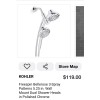 KOHLER Dual Shower Heads 3-Spray Round Wall Mount Hand Shower
