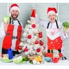 XIEJINJIA 2 Pack Water Resistant Santa Anime Christmas Aprons Wife