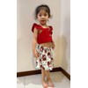 Toddler Baby Girls Summer Skirt Outfits Set Infant Sleeveless Button