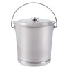 KONKENIE 8L Stainless Steel Bucket with Lid & Handle Coffee