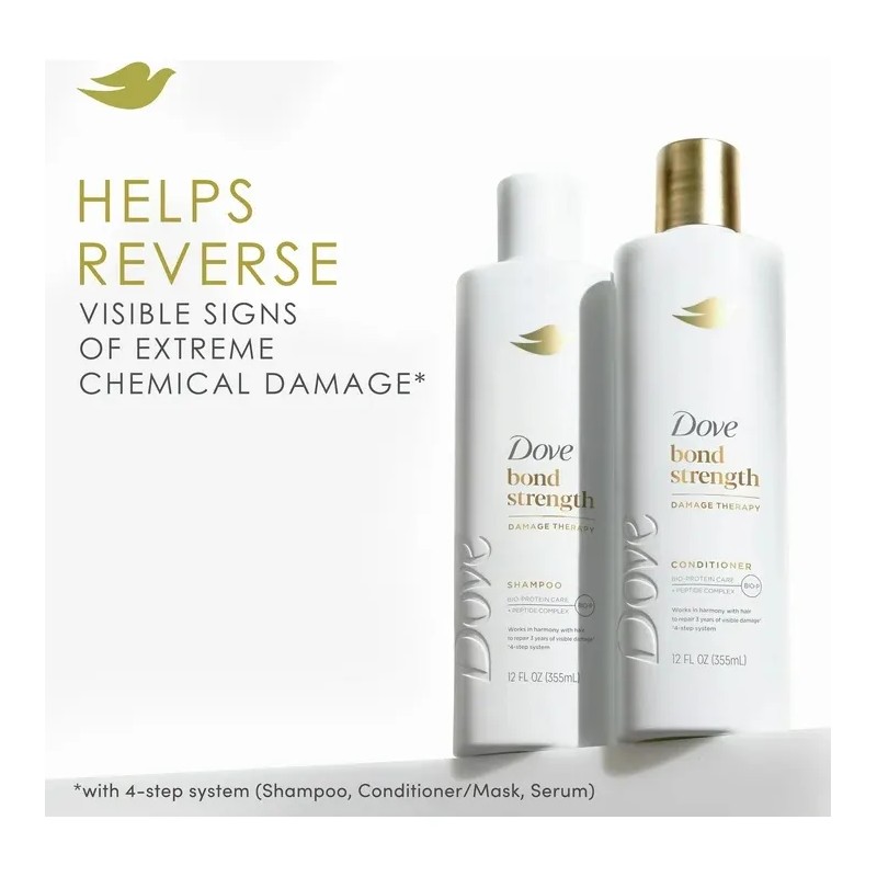 Dove Shampoo Y Acondiconador Cabello Seco Y Dañado 355ml