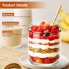 vione Overnight Oats Glasses with Lids (Pack of 2)