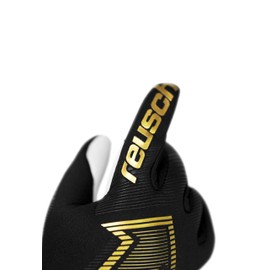 Reusch Fastgrip Gold Junior Grippy and Breathable Goalkeeper Gloves Football Gloves for Children and Teenagers for Boys Girls Suitable for All Weather Conditions and Pitch Surfaces
