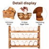 CVHOMEDECO. Wooden Egg Holder Fresh Egg Holders Countertop Firewood Egg