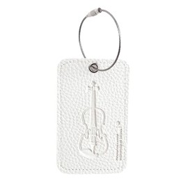 CURTIS Violin Wire ID Tags for Case, Luggage tag, Bag for Instrument (White)