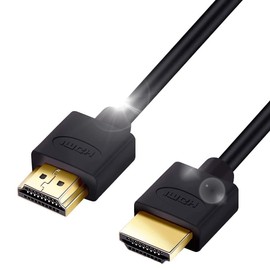 Hanwha UMA-HDMI100 HDMI Cable, 32.8 ft (10 m), Thin Wire, 0.2 inches (5.5 mm), Ver2.0b, Slim, High Speed, 8K, 4K, 2K Compatible