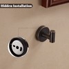 BigBig Home Bronze Towel Hooks, Bathroom Robe Hook Oil Rubbed,