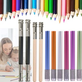 XUBX Pencil Extender, Pencil Extender, Pencil Extender, Pencil Holder, Pencil Holder, Adjustable Pencil Holder Extender, Pencil Extension Pack of 10