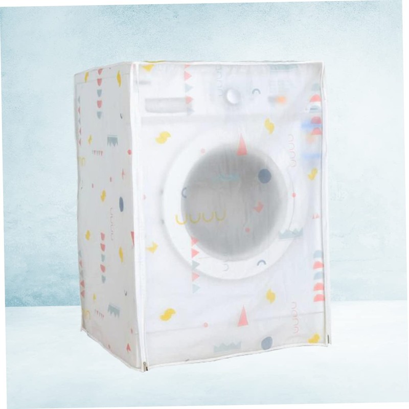 Zerodeko 3pcs Washing Machine Cover Case Peva Fabric Standard Size