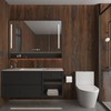 48x354inch Extra Wide Dark Brown Wood Grain Wallpaper Walnut Contact
