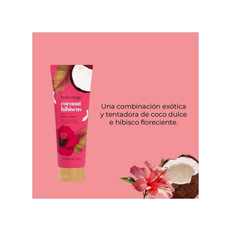 Crema Corporal Bodycology Coconut Hibiscus 227 gr