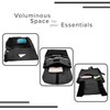 AlveyTech Water-Resistant Saddle Bag (Large, Black) - For Mobility Scooters,