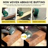 Mardatt 10Pcs Non Woven Abrasive Buffing Pads Wheels Drill Attachment