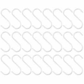 Wideskall® 2" inch Zinc Plated Steel S Shaped Type Utility Hooks Hanging Hooks Chrome (Pack of 24)