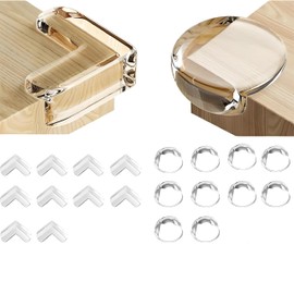 Clear Baby Table Corner Protectors,Ideal Baby Proofing Safety Covers for Furniture and Table Corners(20PCS)