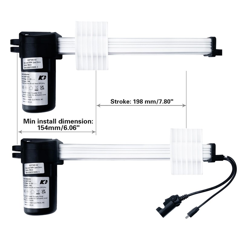 Kaidi Linear Actuator Model KDPT005-144 Power Recliner Lift Chairs Motor