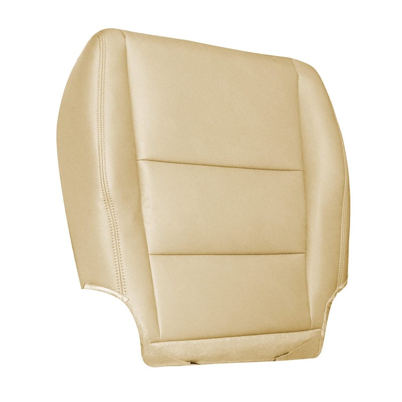 Priprilod Tan Leather Passenger Side Bottom Replacement Seat Cover Compatible