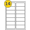 LABELS4U 100 A4 Sheets of 14 Labels Per Sheet 99.1x38.1mm