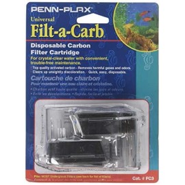 Penn-Plax Filt-a-Carb Replacement Media Cartridges (2 Pack) – Universal Fit for Most Un...