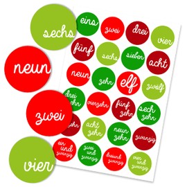 24 Advent Calendar Numbers-Sticker-No. 7