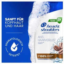 Head & Shoulders Anti Hair Fall Shampoo with Caffeine 300ml – Fights Hair Loss & Dandruff, Strengthens Hair, Suitable for Men & Women