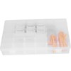 Embroidery Floss Organizer Box Milk White Cross Stitch Plastic Bobbins