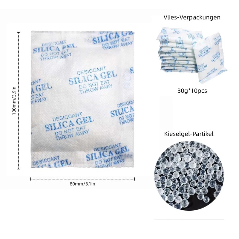 10 Packs * 30g Silica Gel Desiccant Compatible with Automatic