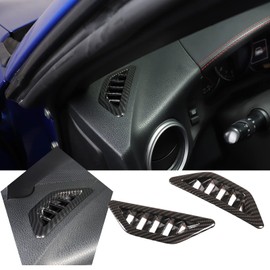 YUECHI for Toyota 86/Subaru BRZ/Scion FR-S 2012-2020 car Interior Center Console ABS Carbon Fiber Pattern Decoration Accessories (Dashboard air Outlet (Carbon Fiber Pattern))