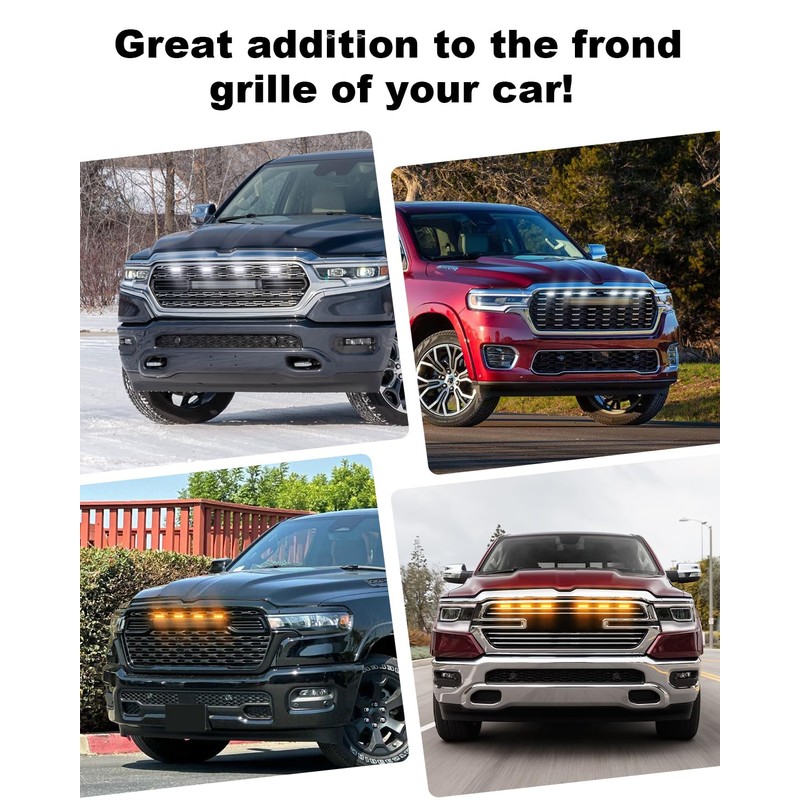 Grill LED Light for 2025-2019 Dodge Ram 1500 2500 3500