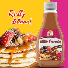 Las Sevillanas Dulce de Leche Squeeze Bottle – Traditional Mexican Candy Spread- Caramel Sauce- Perfect for Pancakes, Waffles, Bread, and Desserts- 12.7 Oz