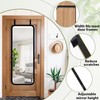 Dexspoeny Over-The-Door Mirror Hanger, Adjustable 13.6 in Door Mirrors Hanger