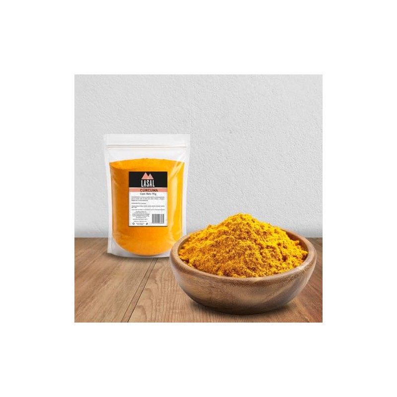 Cúrcuma molida 1 Kilogramo Pouch Resellable Lasal, 1000 grams, 1000