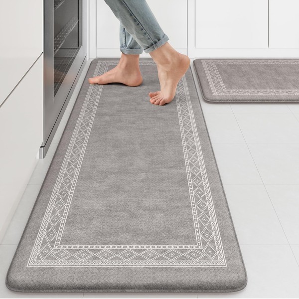 KIMODE Anti Fatigue Kitchen Mat for Floor, Farmhouse Kitchen Rugs