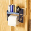Shop Towel Holder - Durable Powder-Coat Finish Wall Mounted Paper