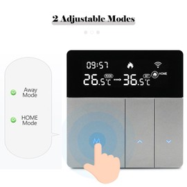 WIFI Smart Thermostat with LCD Display Smart Heating Radiator Thermostat APP & Voice Control Indoor Constant Temperature Controller Digital Programmable Thermostat Anti Freezing