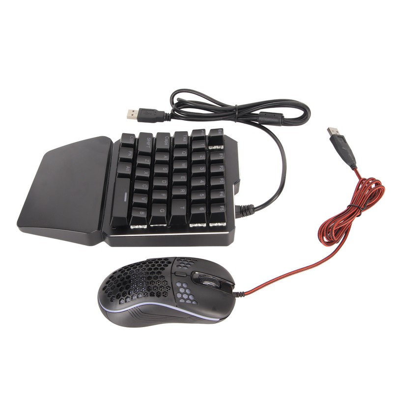Wired Keyboard Mouse Converter Combo Plug and Play Keypad Mouse