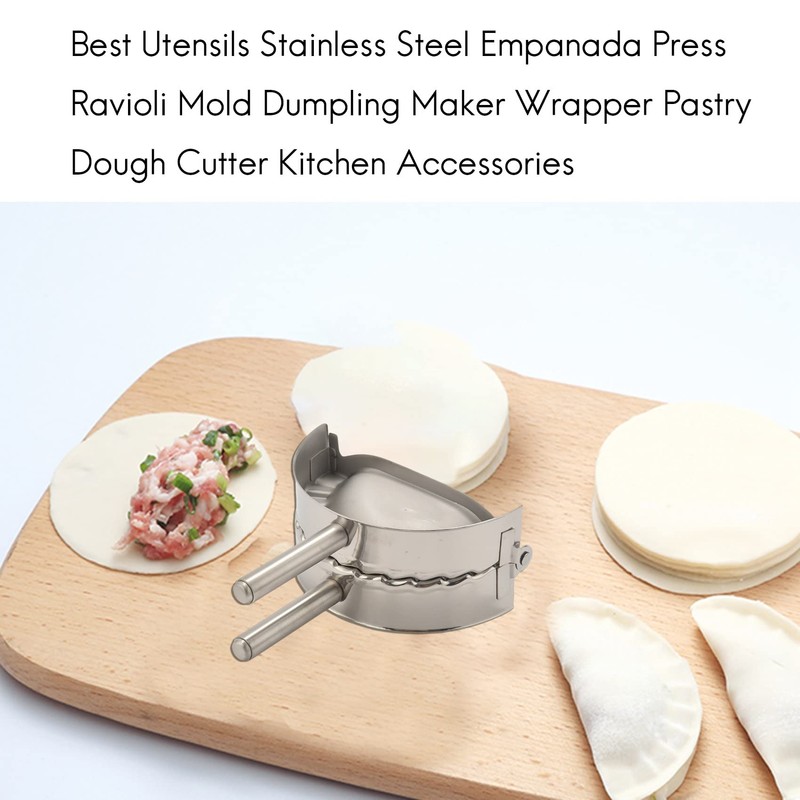 Nagoyuki Best Utensils Stainless Steel Empanada Press Ravioli Mold Dumpling