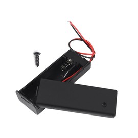 8Pcs AA Battery Case Holder with Lead Wire Bundle Switch Cover and Screws, DIY Battery Storage Boxes, AA Charging 1/2/3/4 Bay Cell Battery Holder, 1/2/3/4 Slots in Parallel Batteries Case with Pin