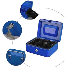 kippen 10333B1 Blue Cash Box, Dimensions: 150X120X80 mm