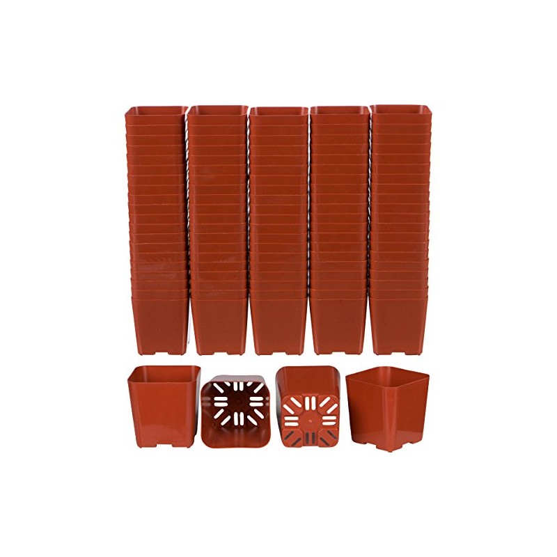 WH Garden Supply Pack of 2 Inch Plastic Flower Pots