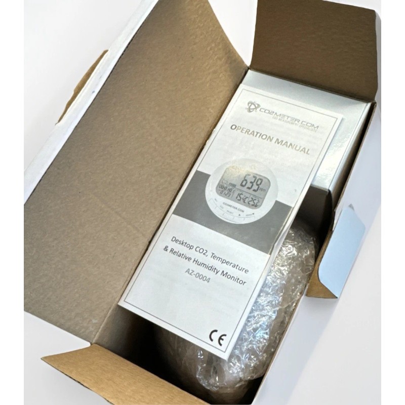 CO2Meter Portable CO2 Carbon Dioxide Temperature & Humidity Monitor Desktop